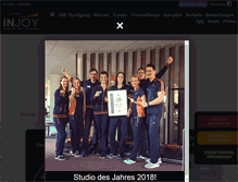 Tablet Screenshot of injoy-leipzig.de